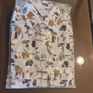 Express Geometric Print Men's Shirt